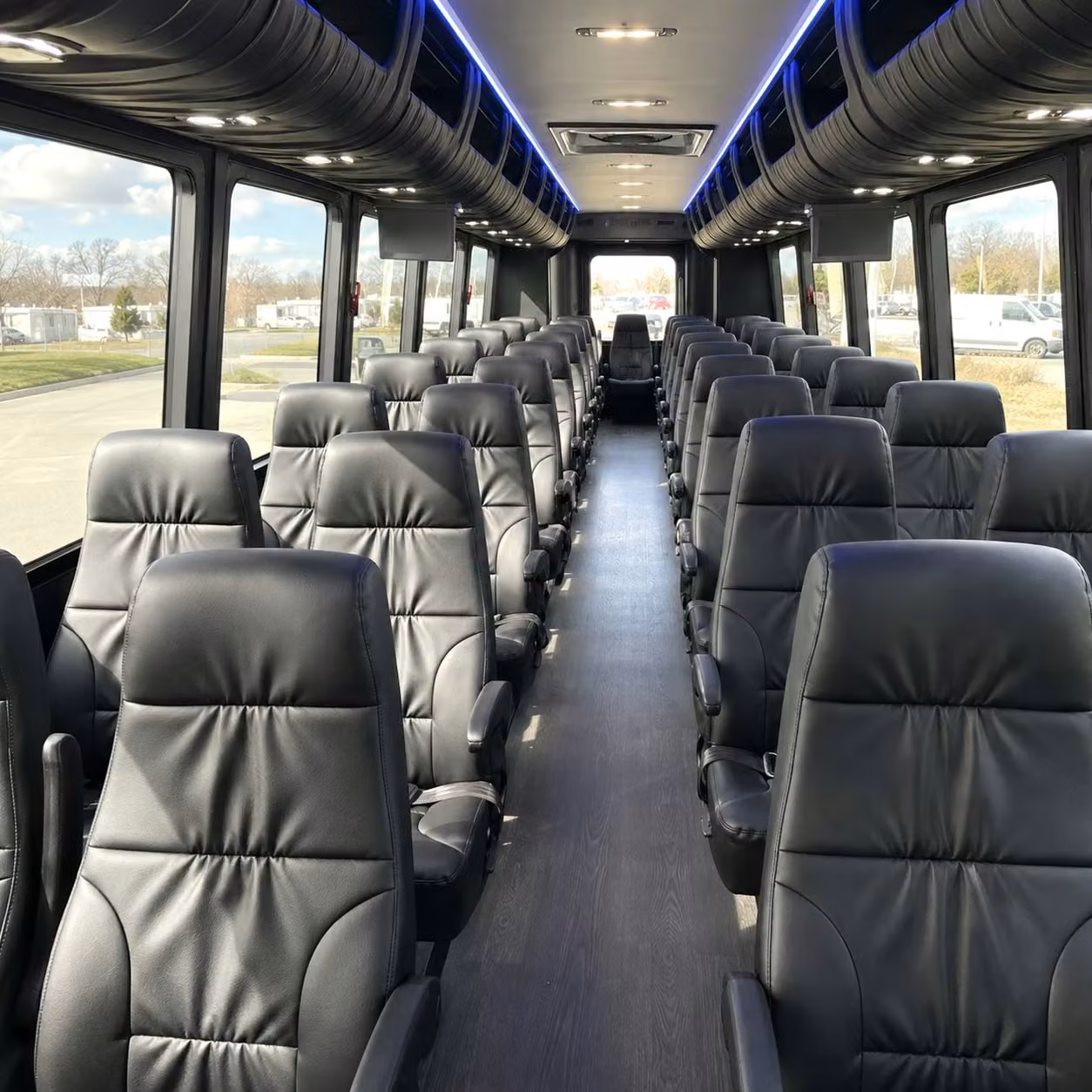30 passenger minibus inside