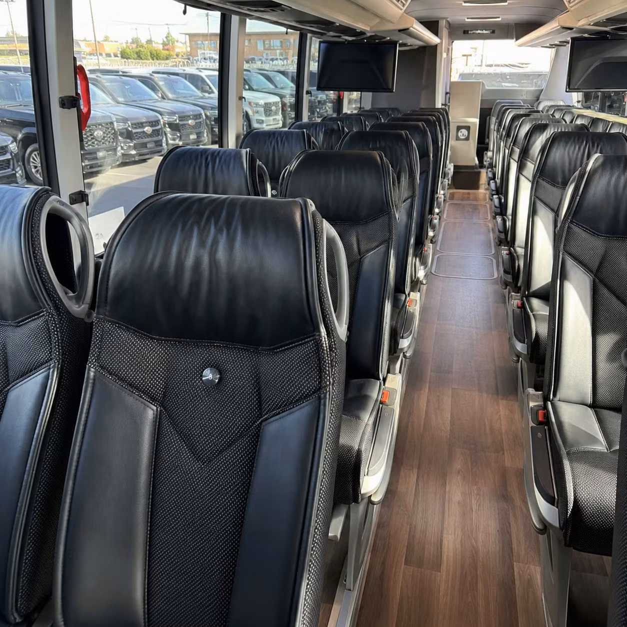 glendale charter bus inside