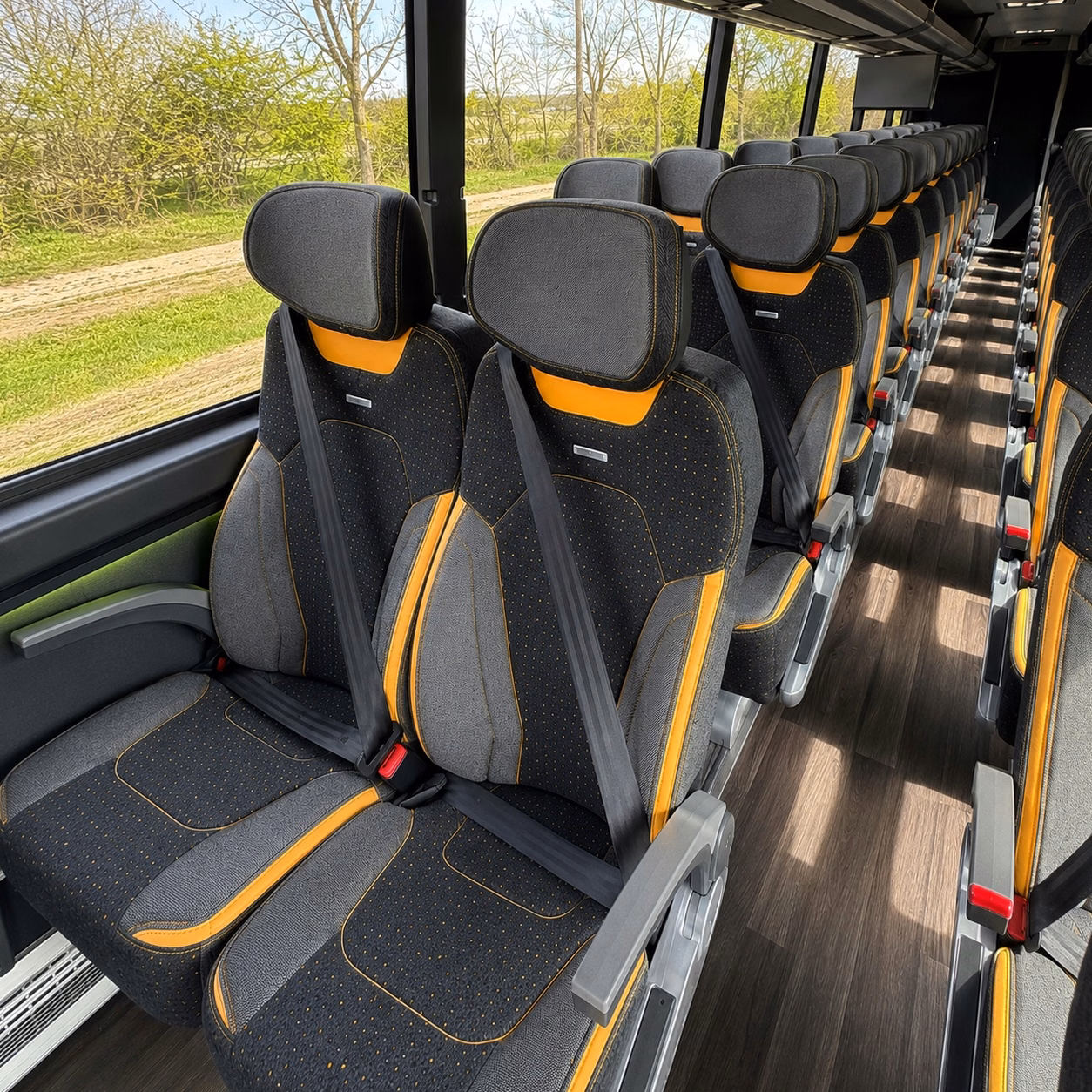 glendale charter bus interior gallery