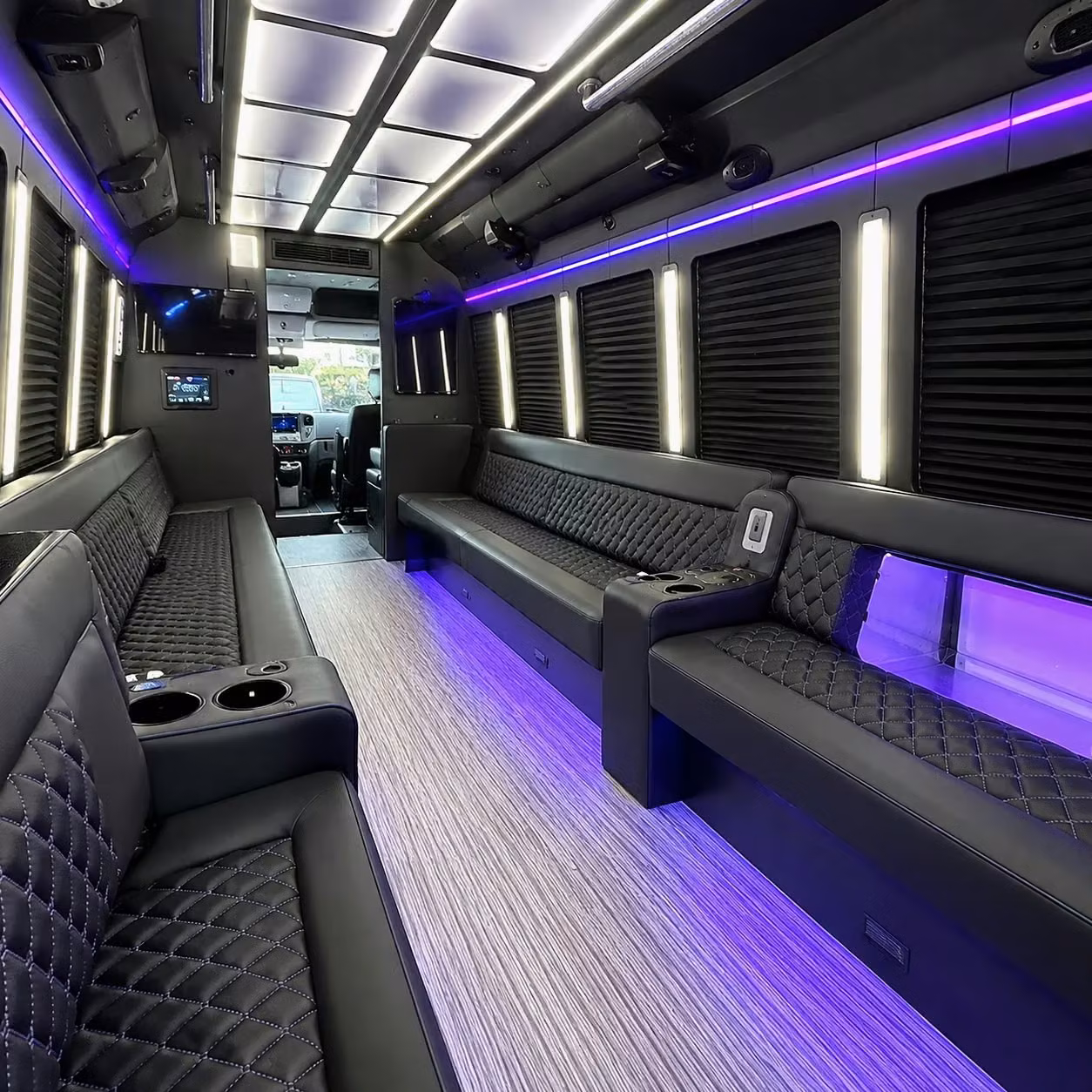 party buses for glendale high school prom groups that want to arrive in style